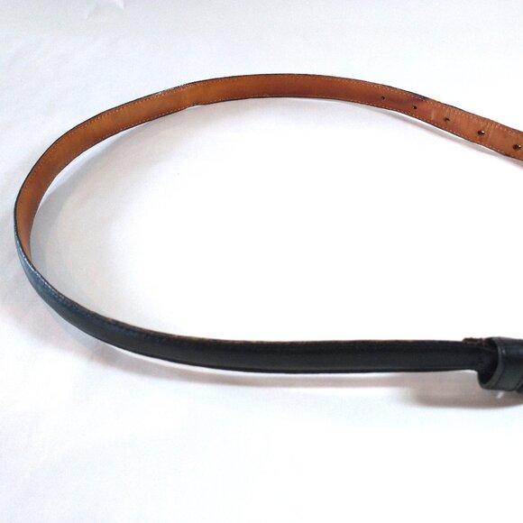 Coach Black and Tan Leather Belt - Picture 5 of 6